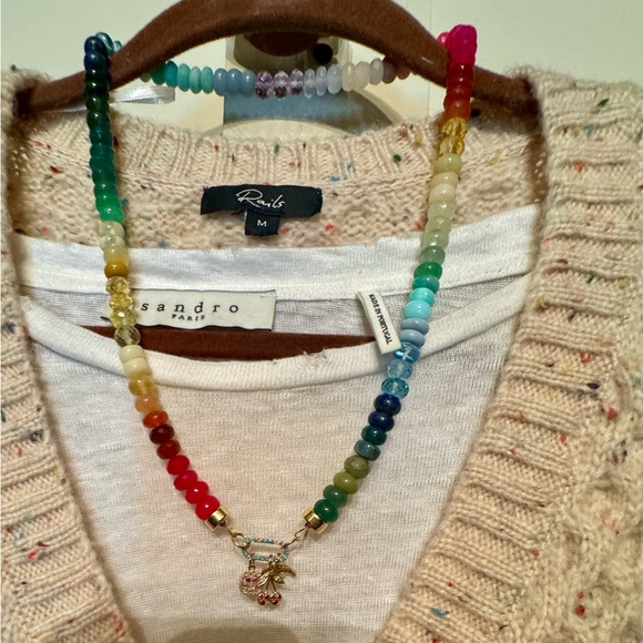 Turquoise and 14k gold Charm holder or carabiner - Picture 2 of 4